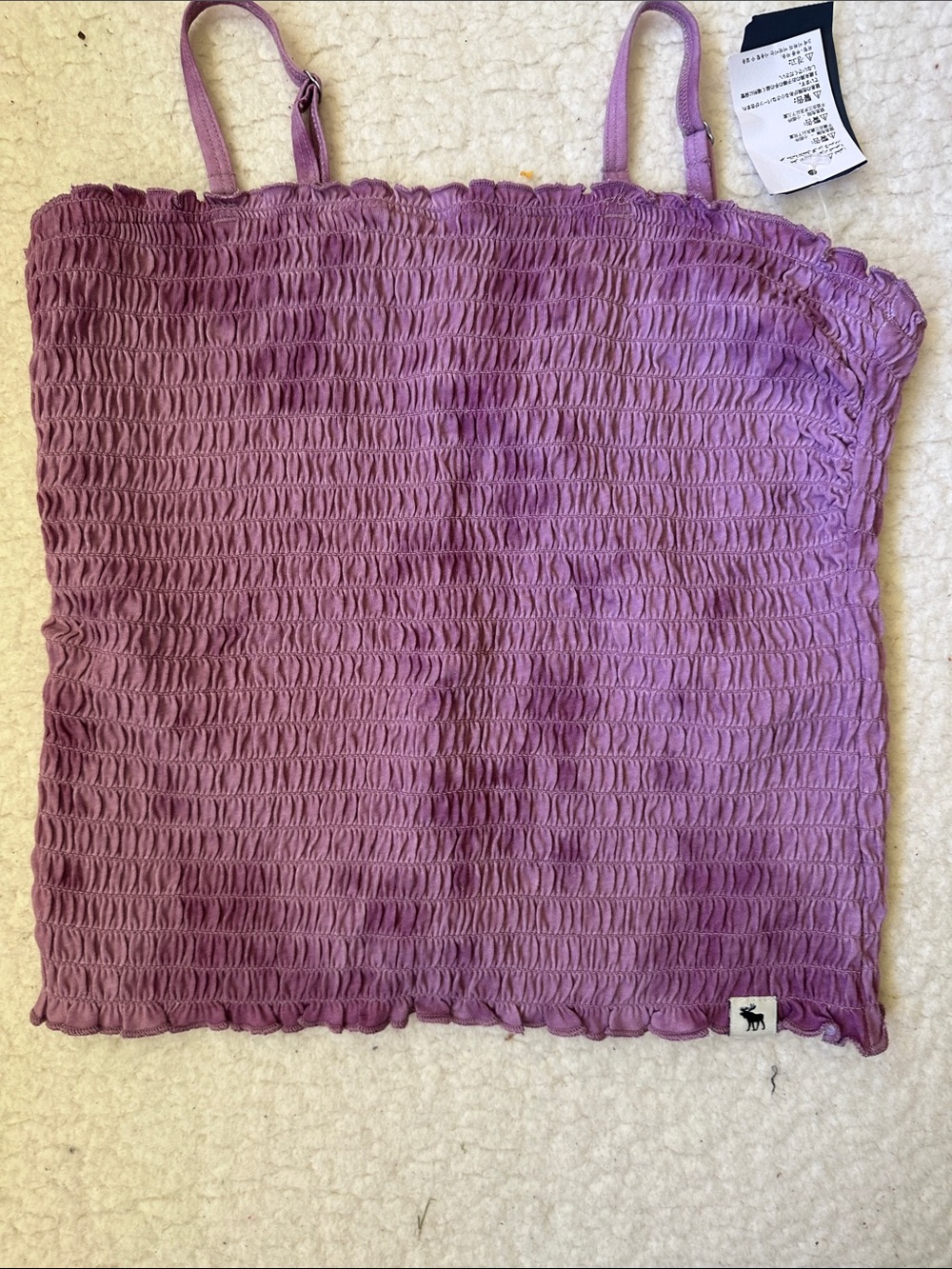 abercrombie kids Lavender Purple Smocked Tank Top